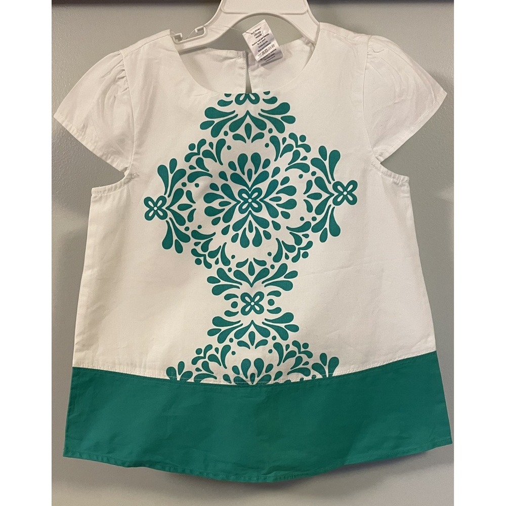 NWT Gymboree White Clover Green Shirt Size 5 Easter, Spring, Summer Vacation NEW
